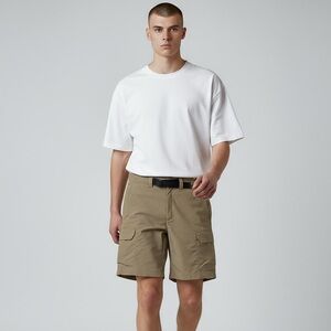 THE NORTH FACE - SIZE 30 -‎ KHAKI COLOR CARGO SHORTS - GOOD CONDITION - B8